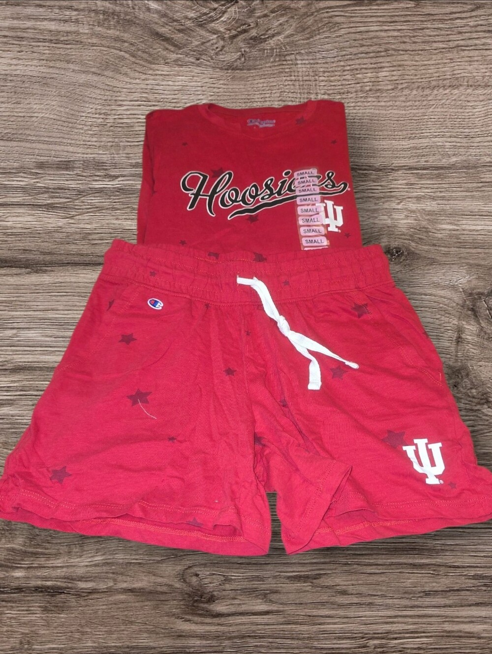 Champion Red Hoosiers Pajama Set with Star Print